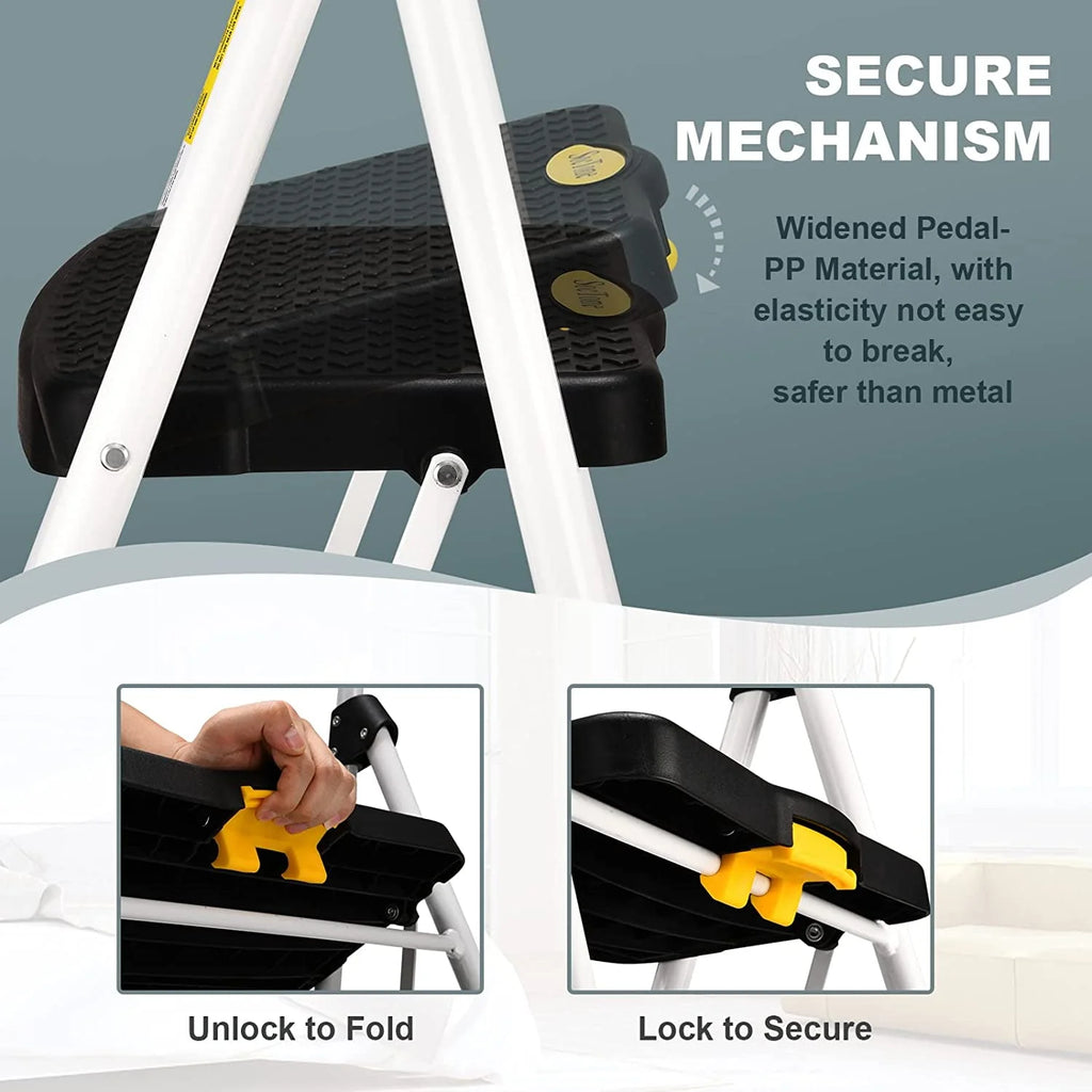 Folding 5-Step Ladder with Handrails and Tool Tray T93367