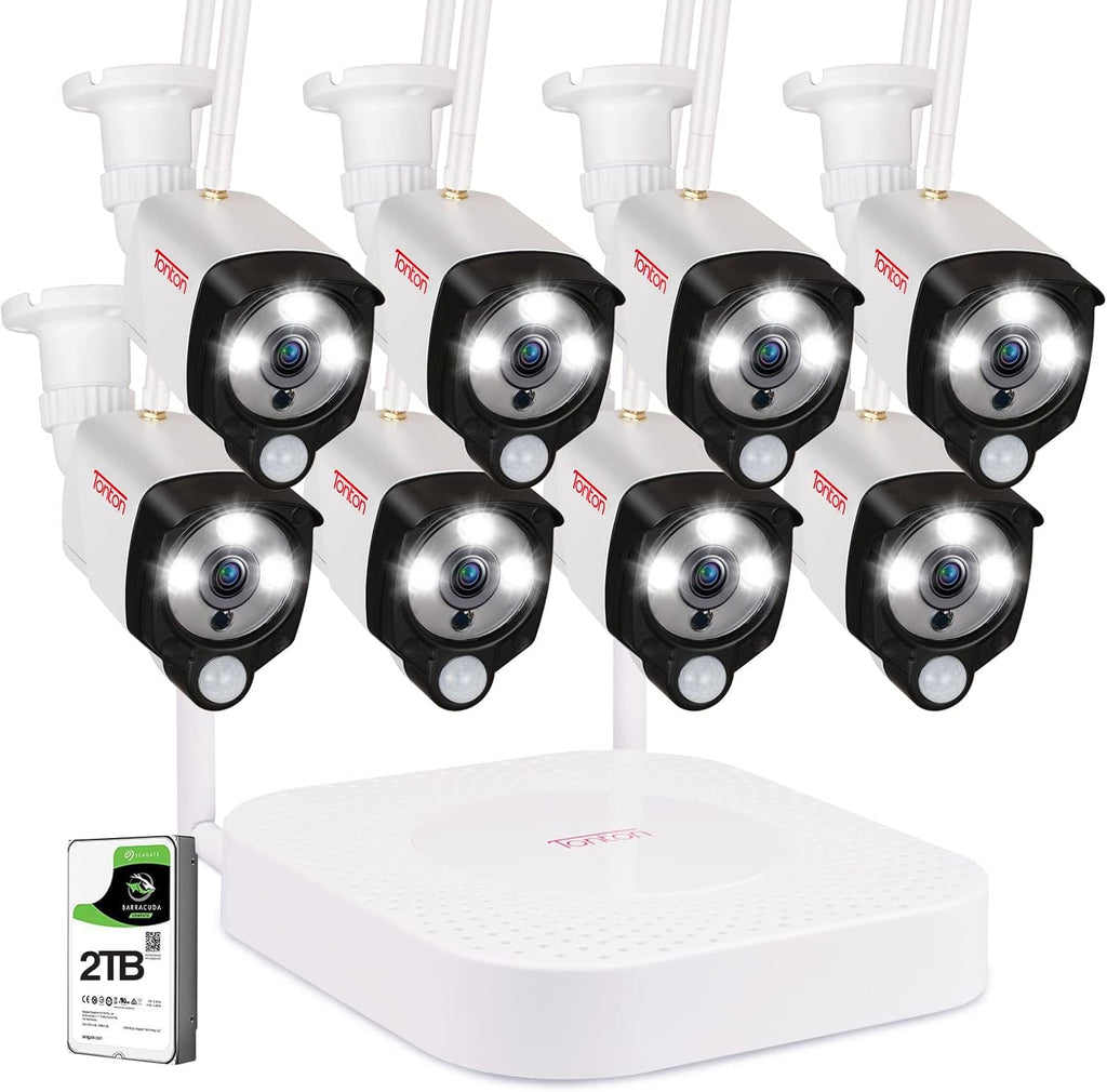 8CH NVR 6PCS 3MP Outdoor Bullet Cameras Security Camera System S292