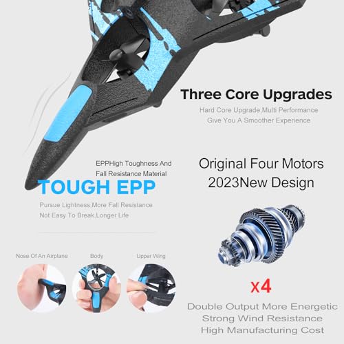Blue Remote Control Airplane Quadcopter K39025