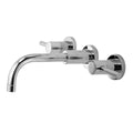 Flat Black Wall Mount Lavatory Faucet D307297
