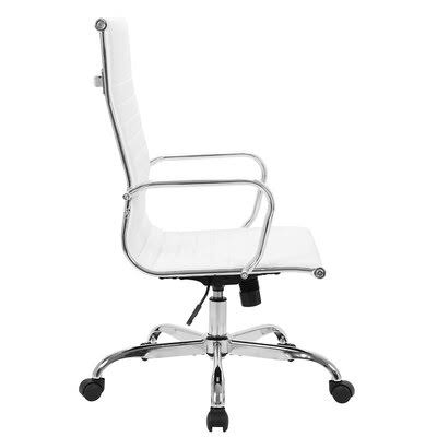 White PU Leather High Back Office Chair H20162
