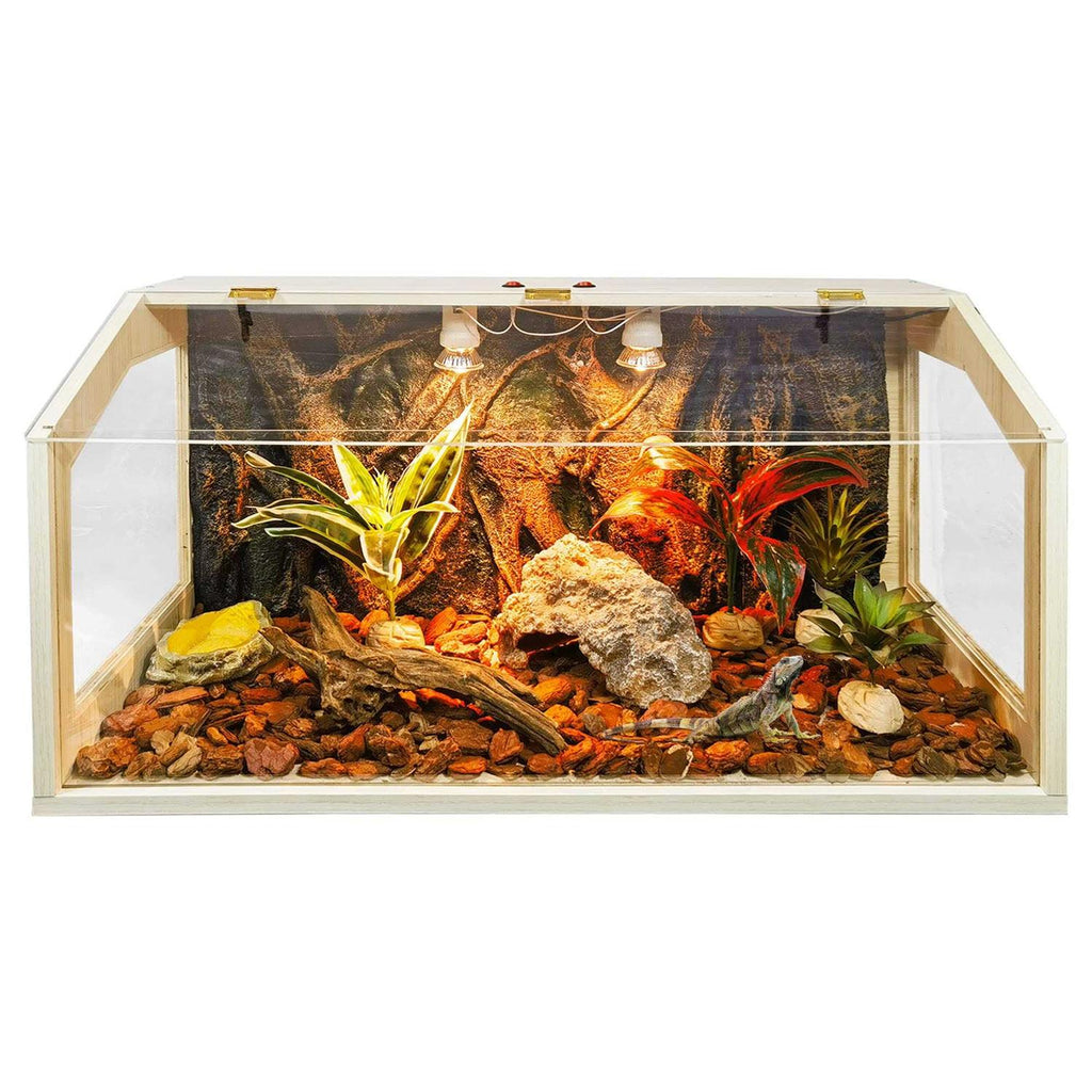68 Gallon Reptile Terrarium Tank with Roof Door L8947
