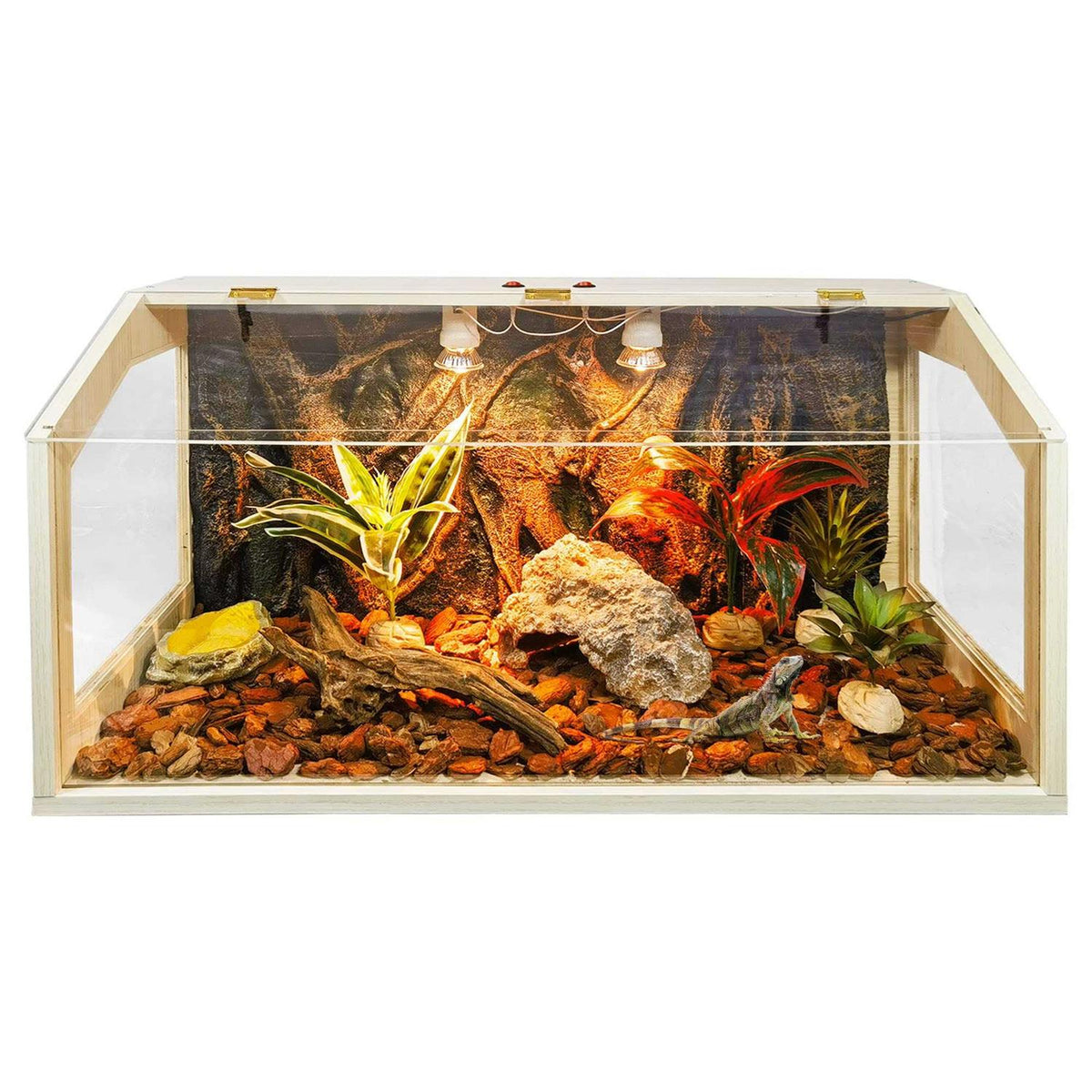 68 Gallon Reptile Terrarium Tank with Roof Door L8947