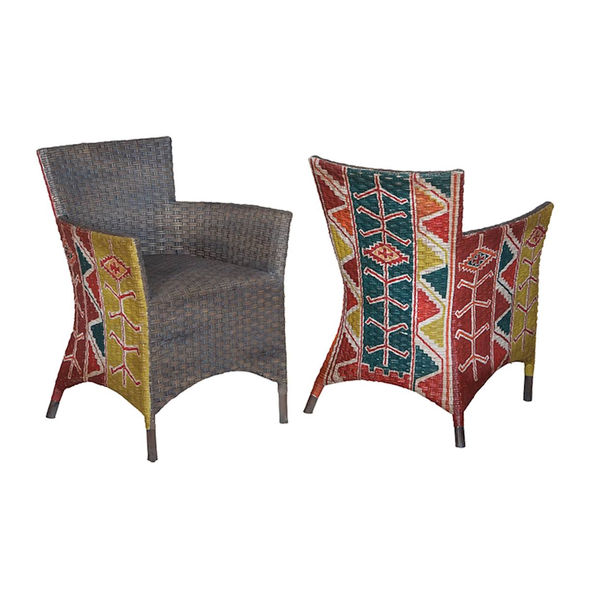 Rattan Peel Chair Set of 2 G96261