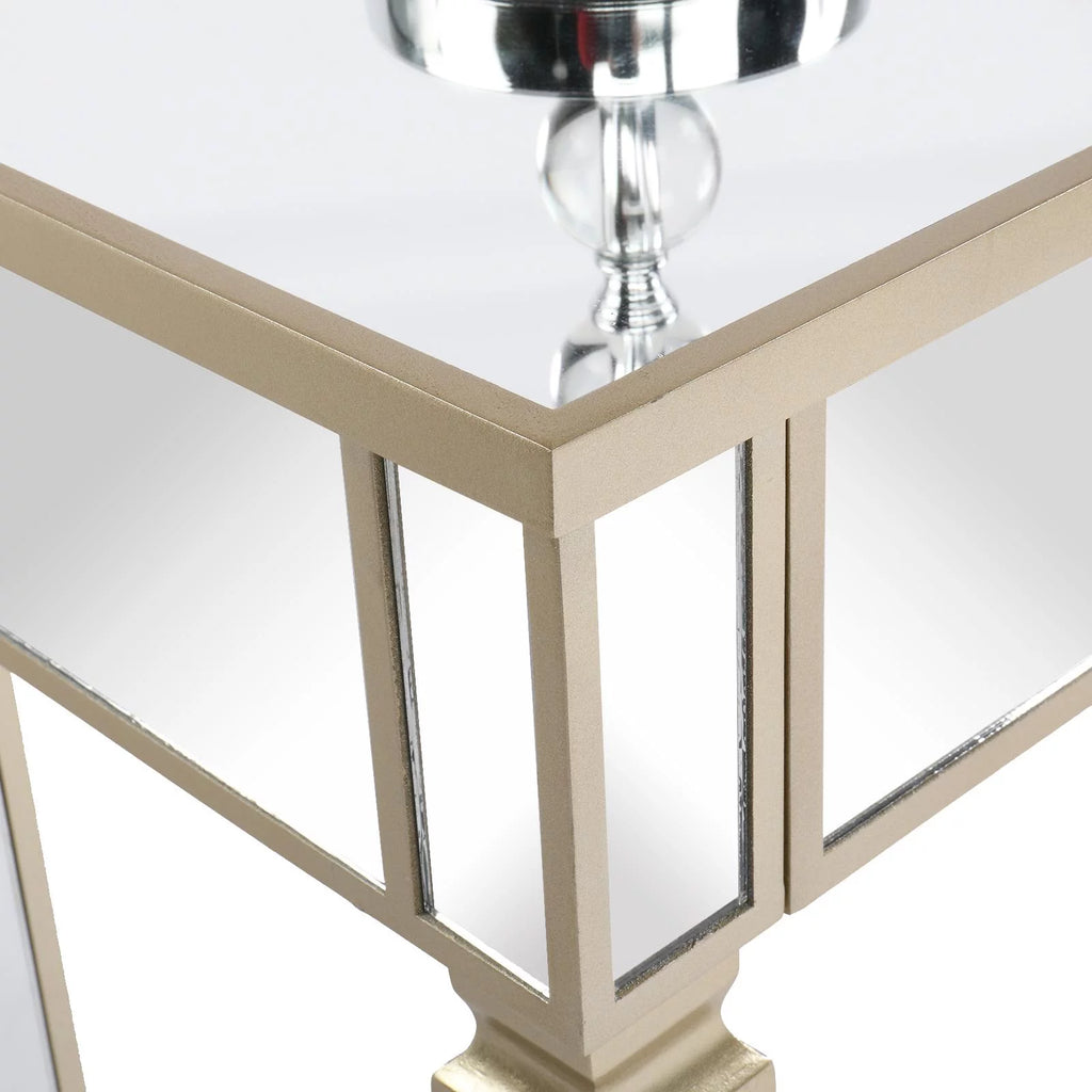Mirrored Console Table with 3 Drawers V73804