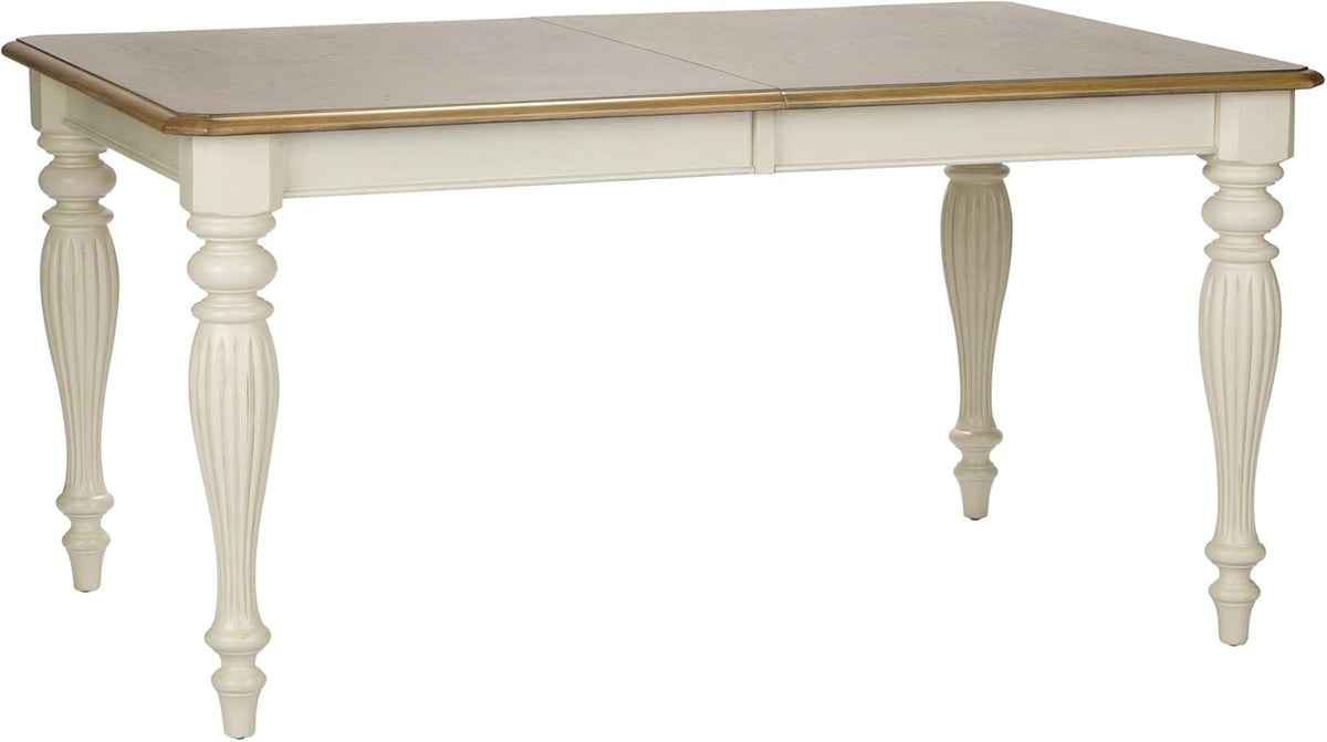 7 Piece Rectangular Table Set White T7585