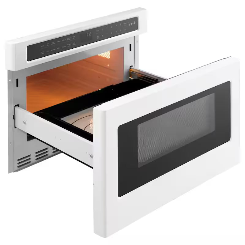 Built-In Microwave Drawer in Matte White with Sensor Cooking V9912