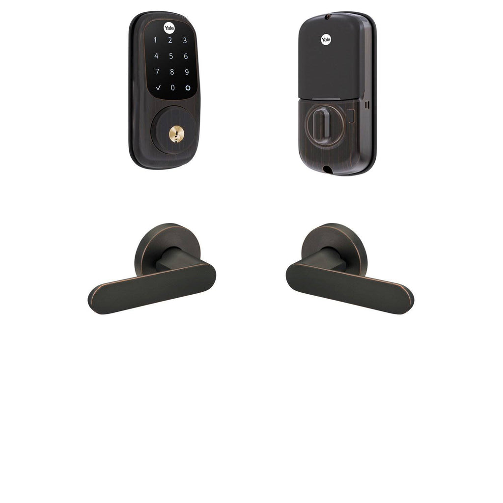 Z-Wave Plus Touchscreen Deadbolt with Passage Levers U6269