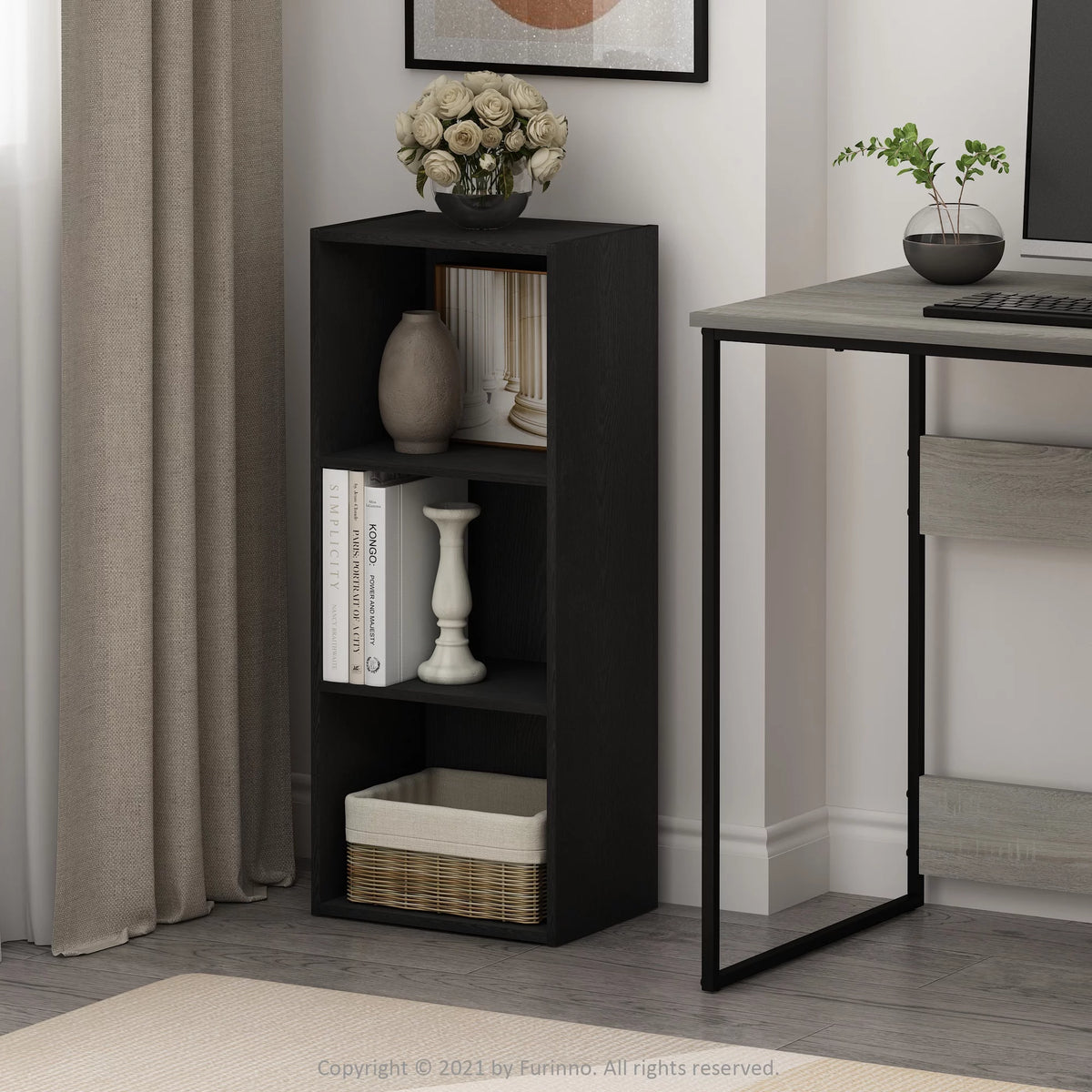 3-Tier Open Shelf Bookcase K48482
