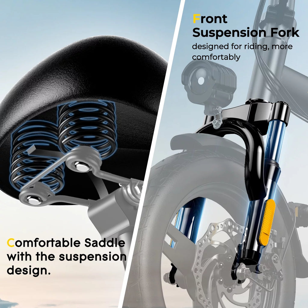 36V 10Ah Foldable Electric Bike 400W Motor U607943