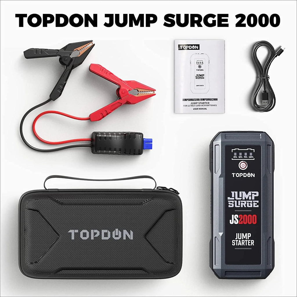 12V 2000A Peak Car Battery Charger Jump Starter R464
