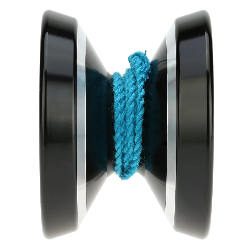 Black Aluminum Alloy Yo-yo with Spinning String I11798