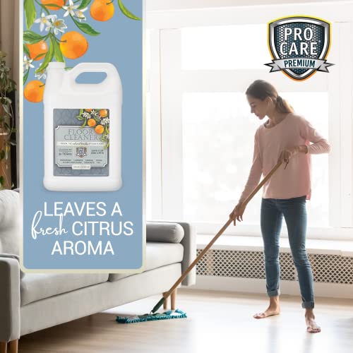 Tile, Stone, Laminate, Vinyl & Natural Wood Floor Cleaner with Citrus Aroma - 1 Gal H37214