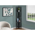 Black 62-Inch 4-Tier Corner Bookshelf V146121