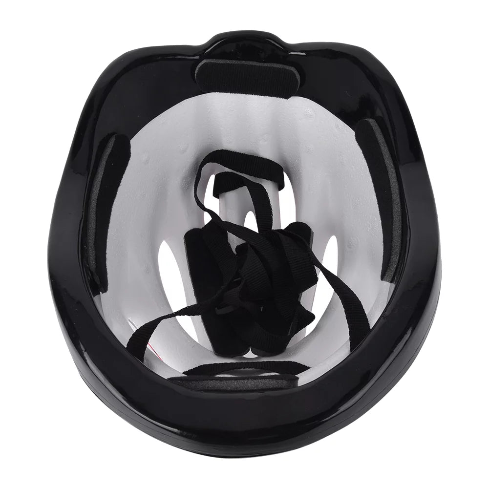 Black Adult Knee Pads and Helmet Protection Gear Set S8951