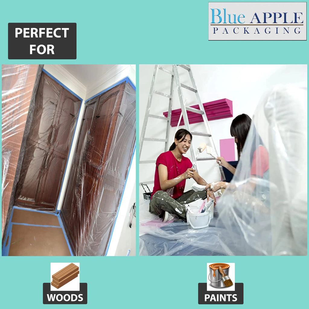 4Mil Clear LDPE Plastic Sheeting Tarp (4ft x 100ft) U756