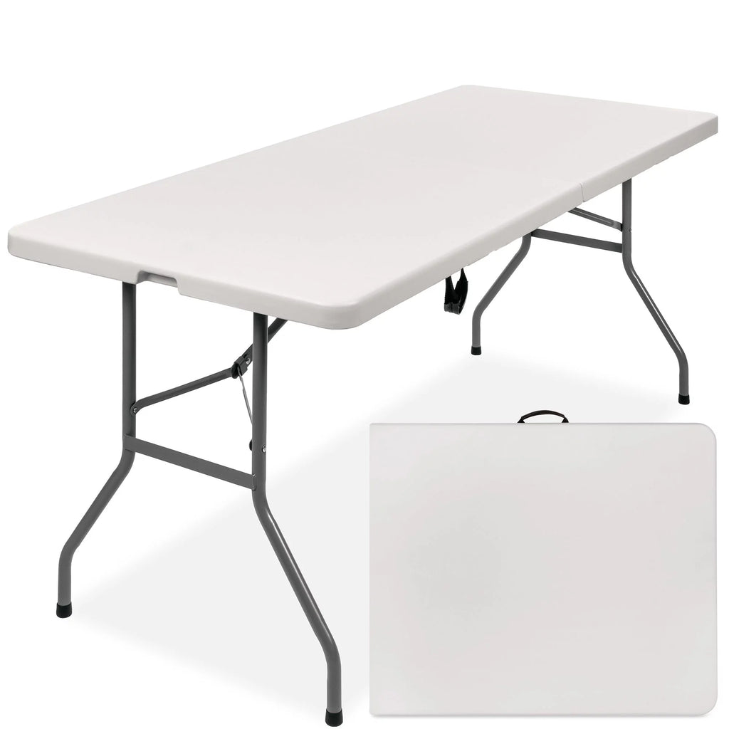 6ft White Plastic Folding Table U247