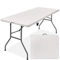 6ft White Plastic Folding Table U247
