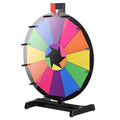 18x22 Tabletop Editable Color Prize Wheel 12 Slot Spinning Game U6680