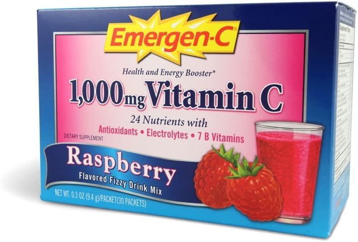 Raspberry Vitamin C Drink Mix Packets 30 Each Z185974