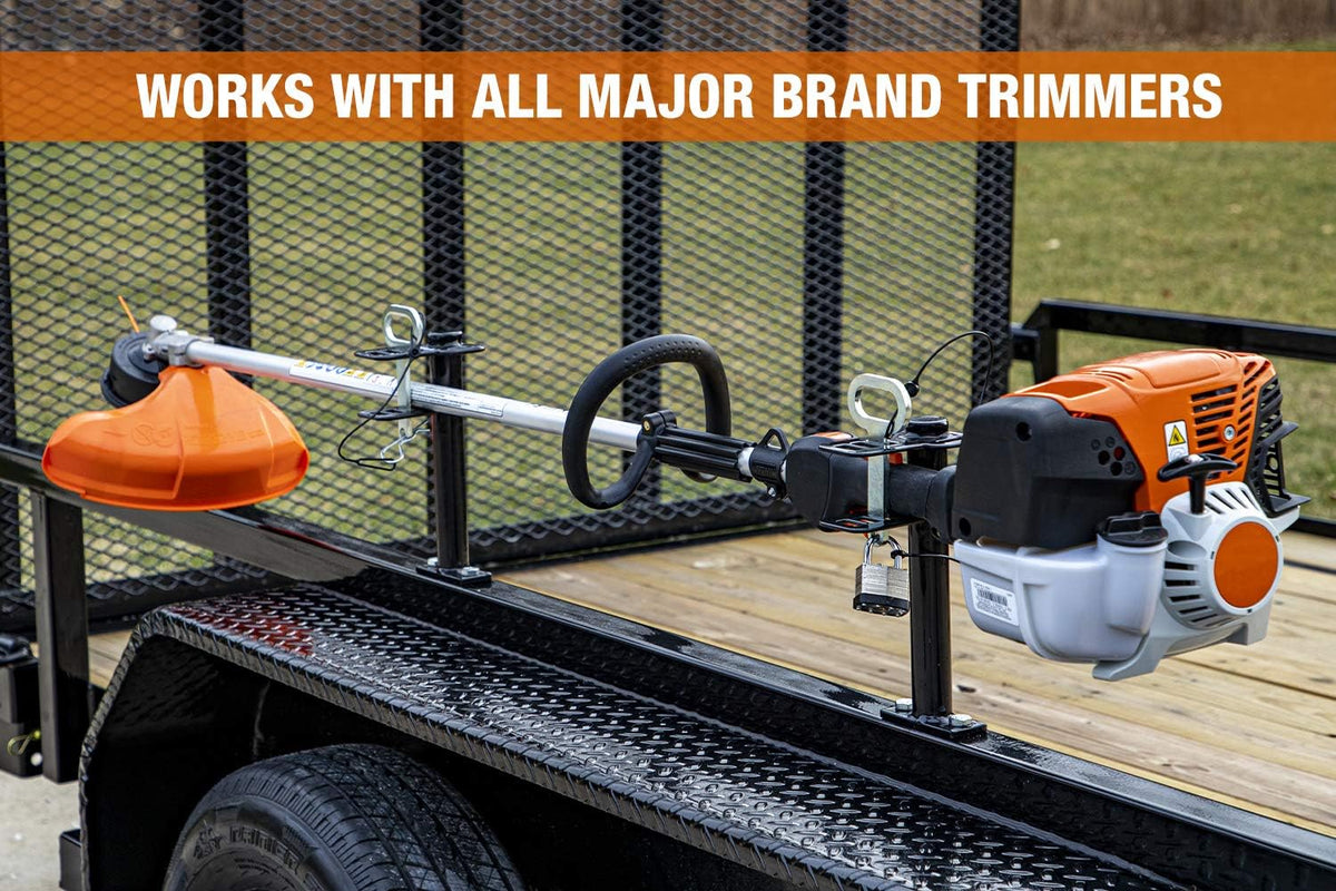 1 Channel Lockable Trimmer Rack, Black X803346