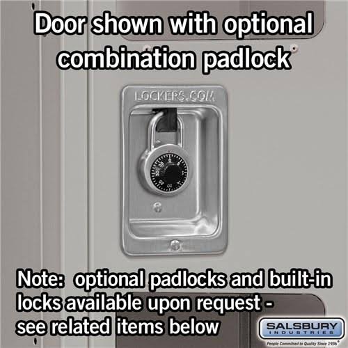 12x22 Wide Double Tier See-Through Metal Locker P6652