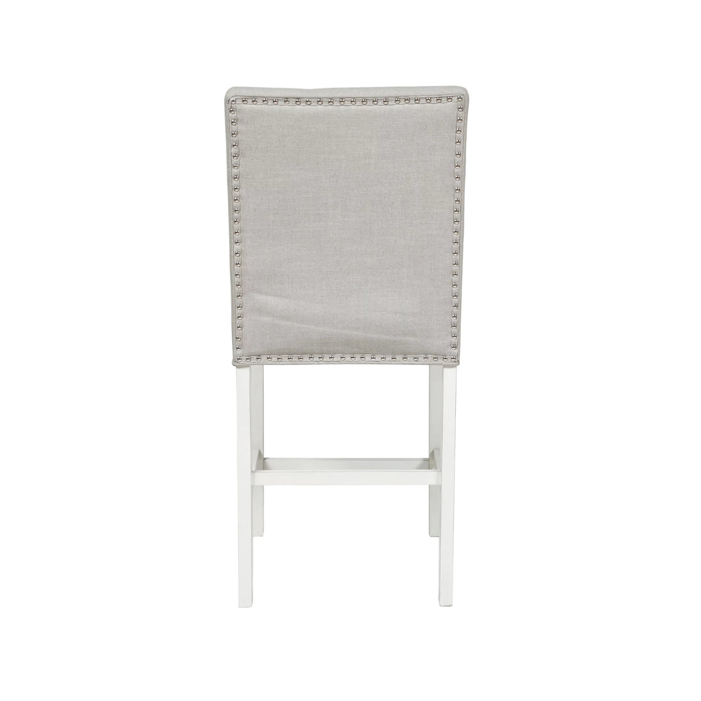 Grey Tufted Counter Chairs Set of 2 A68645