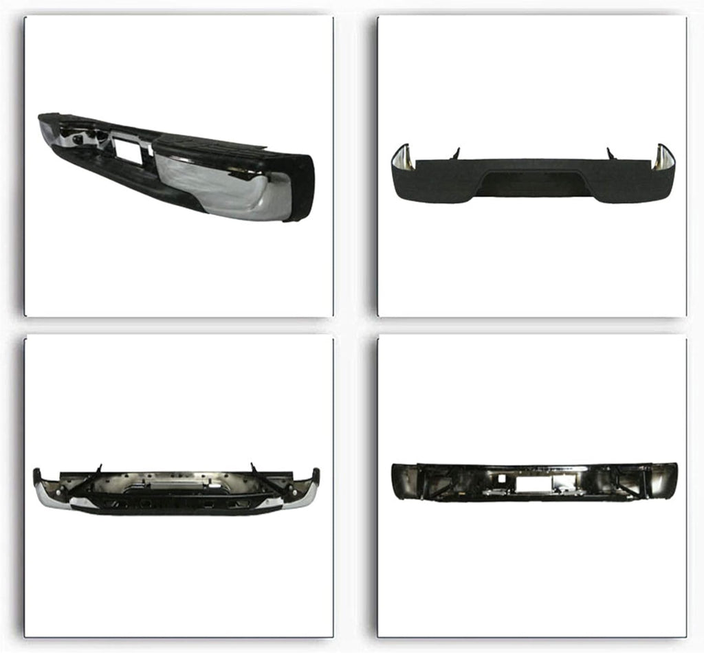 Chrome Rear Step Bumper for GMC Sierra Chevrolet Silverado 1999-2007 R3676