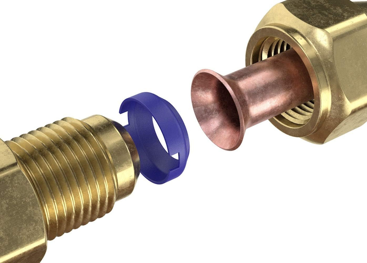 SAE Flare Seal Fitting, 1/2, 10 Pack H7877
