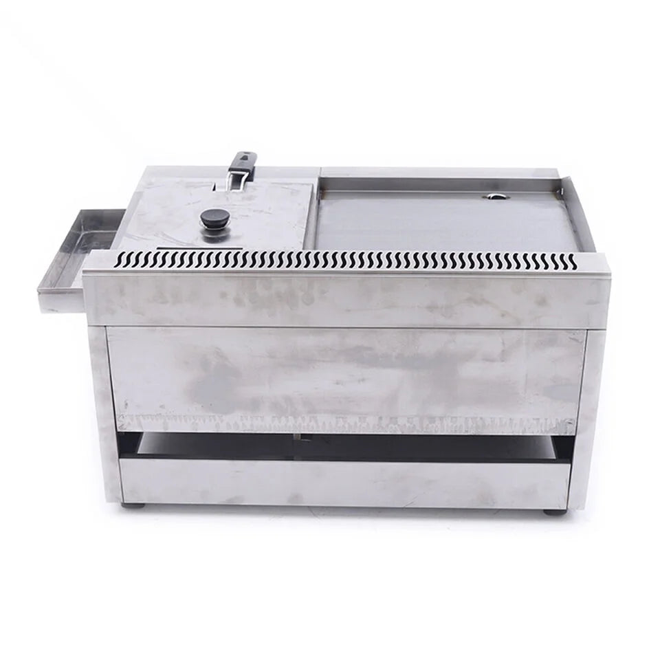 Propane Gas Deep Fryer and Tabletop Griddle 2 Burner T681804