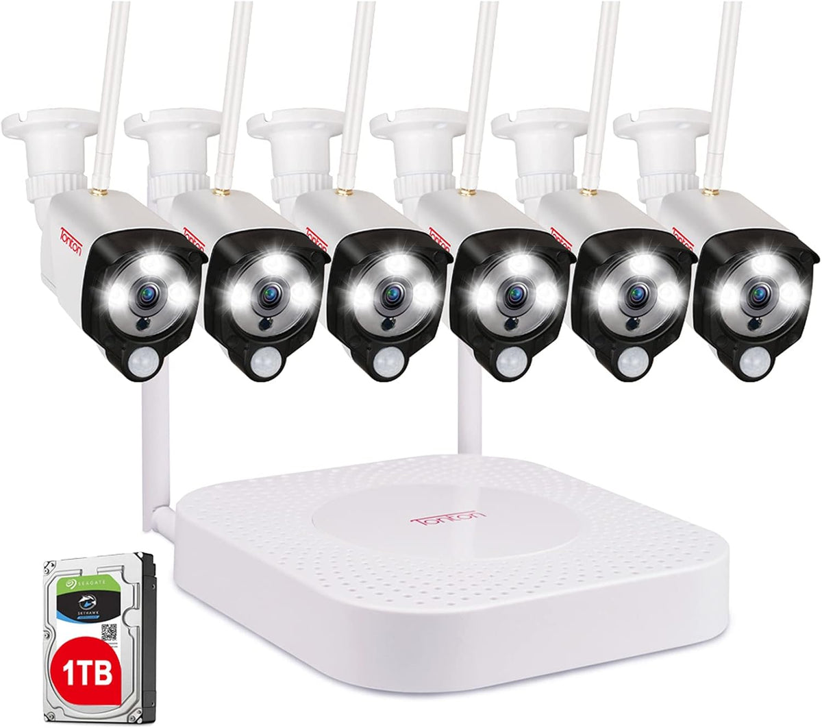 8CH NVR 6PCS 3MP Outdoor Bullet Cameras Security Camera System S292