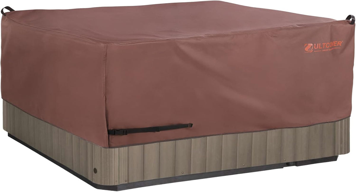Black 76 inch Square Outdoor Hot Tub Cover V974173