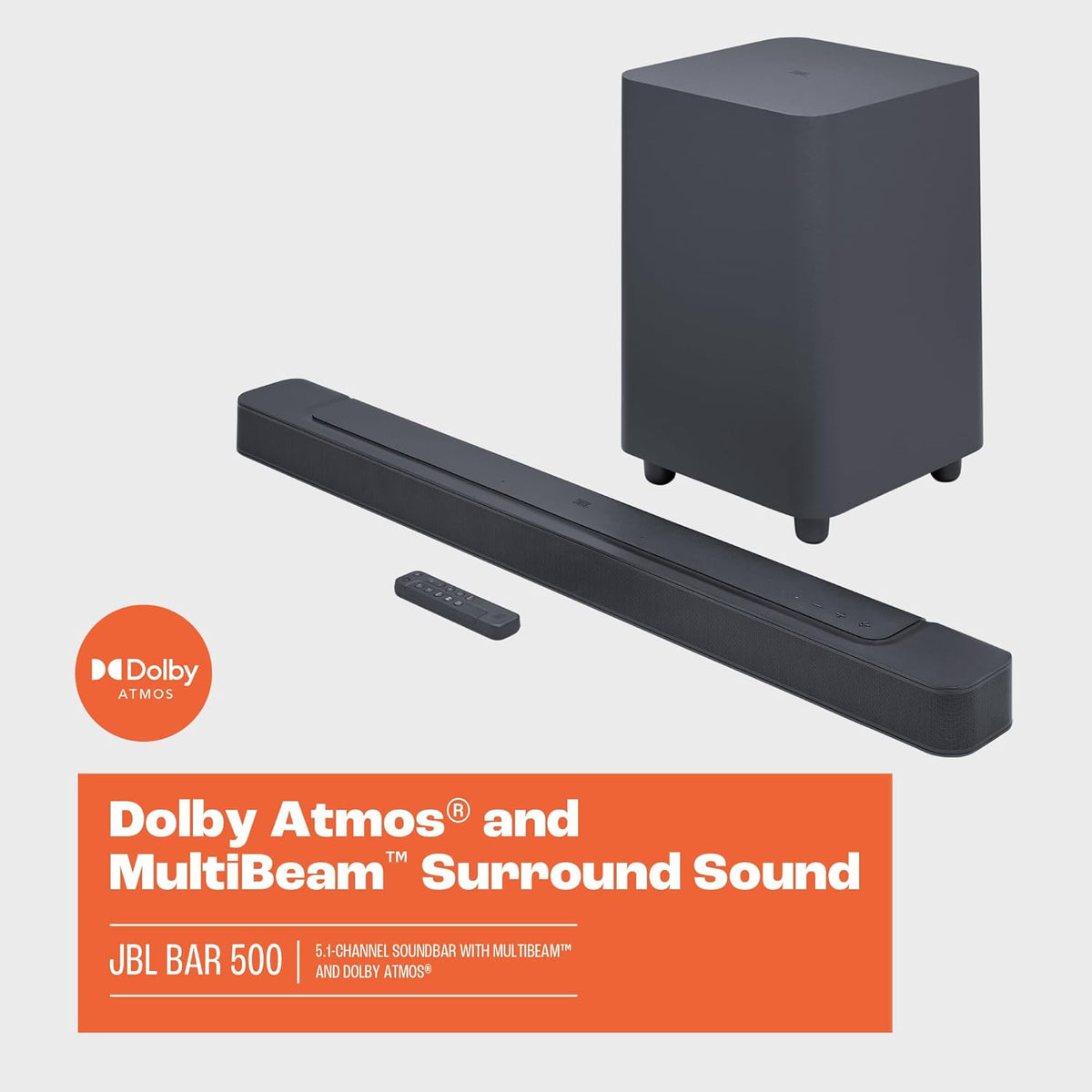 5.1-Channel Black Soundbar with Dolby Atmos E94218