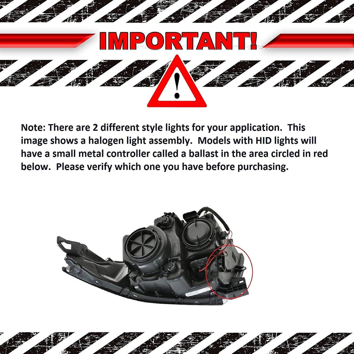Driver Side Halogen Headlight P4060