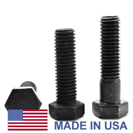 1/4 inch-20 x 1 3/4 inch Coarse Thread Grade 8 Hex Cap Screw Black Oxide Alloy Steel Pk 700 M885