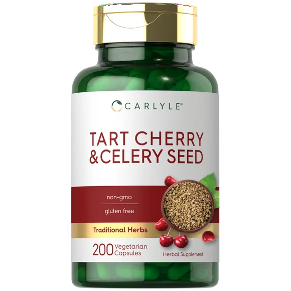 Tart Cherry and Celery Seed Supplement 200 Capsules M429