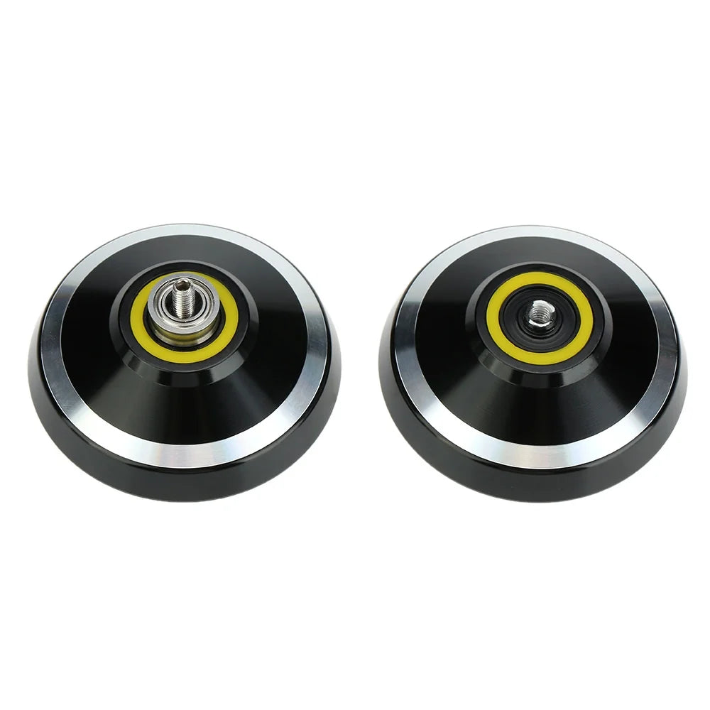 Black Aluminum Alloy Yo-yo with Spinning String I11798