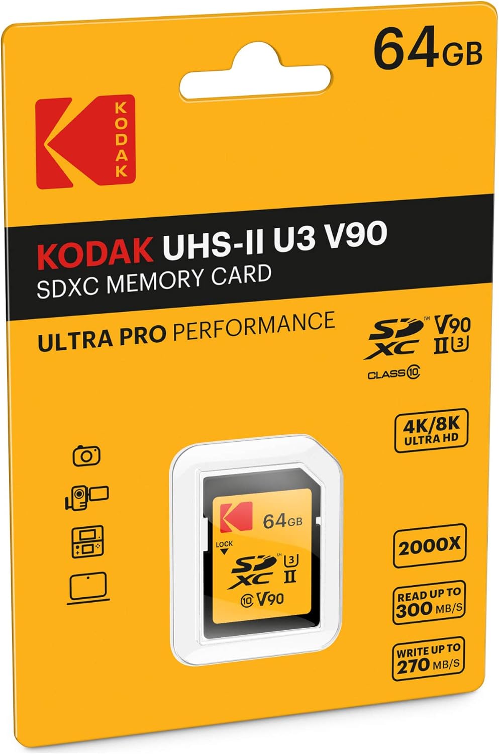 128GB UHS-II U3 V90 SDXC Memory Card X5935