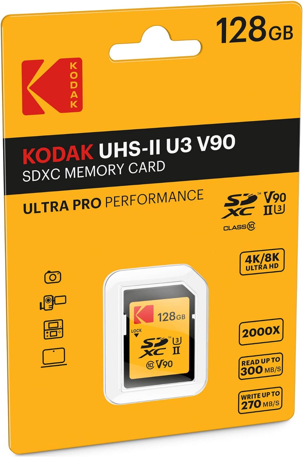 128GB UHS-II U3 V90 SDXC Memory Card X5935