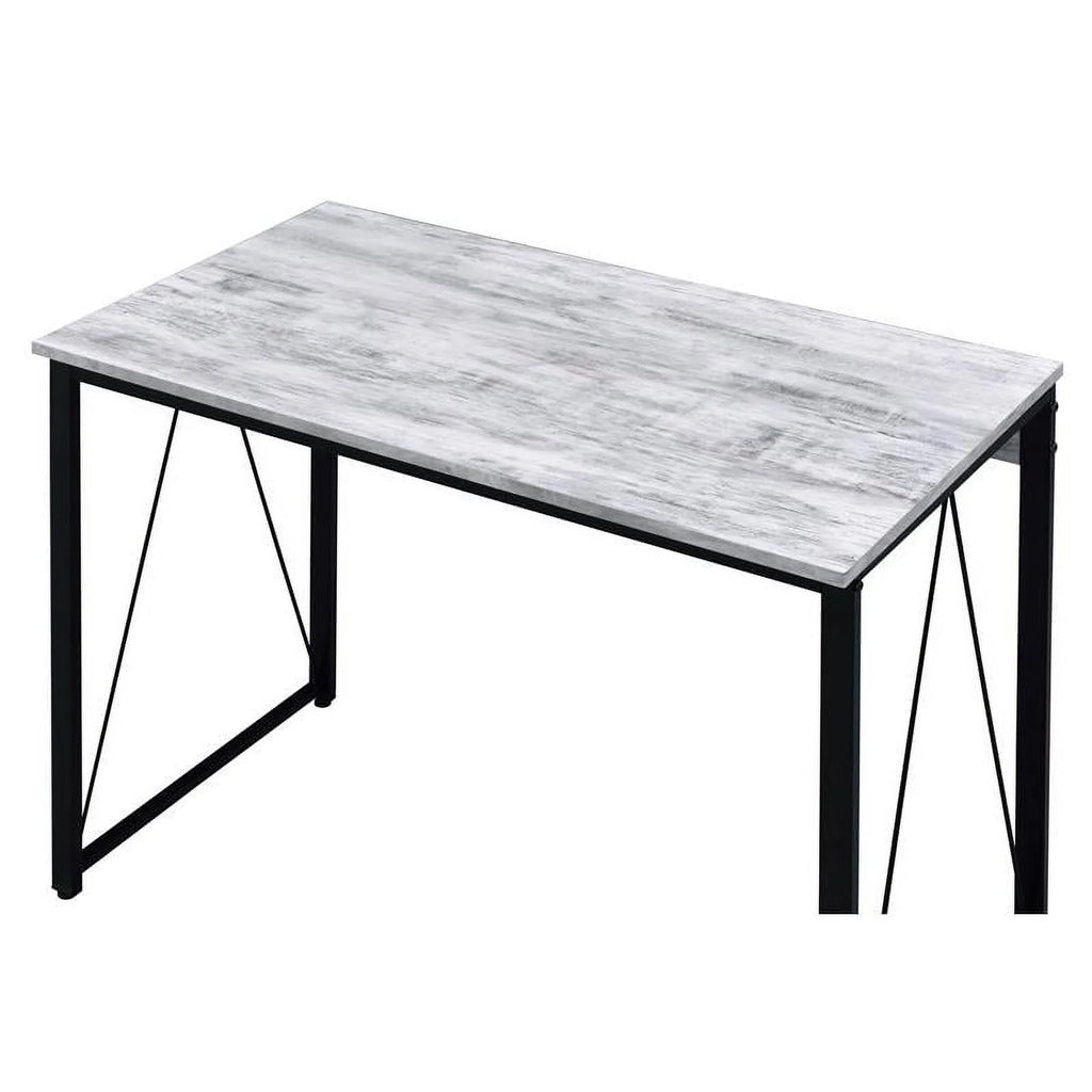 Antique White and Black Wood Writing Desk A496417