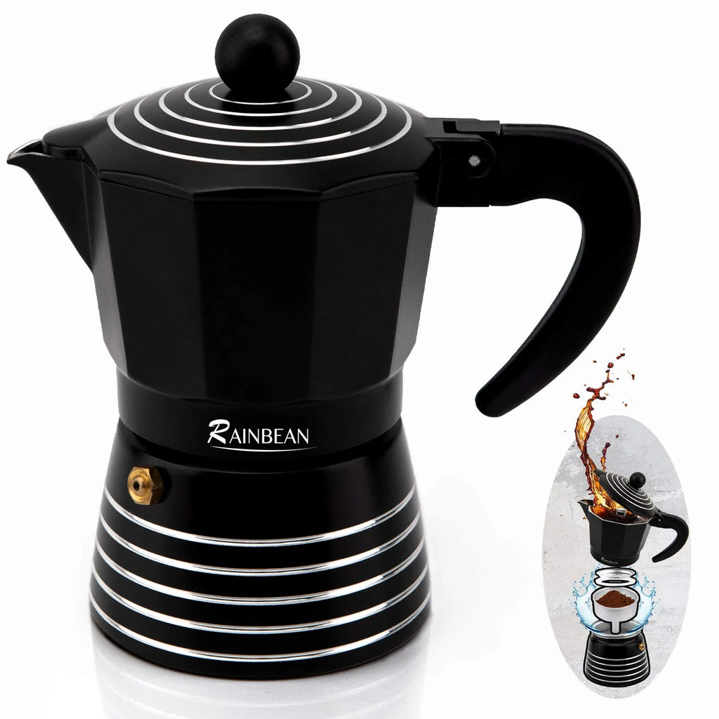 3 Cup Aluminum Stovetop Espresso Maker L985
