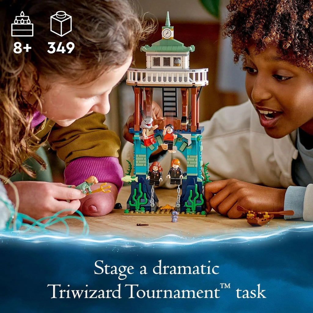 LEGO Harry Potter Triwizard Tournament: The Black Lake Building Set 76420 Toy Playset with Harry, Hermione, and Ron Minifigures B76284