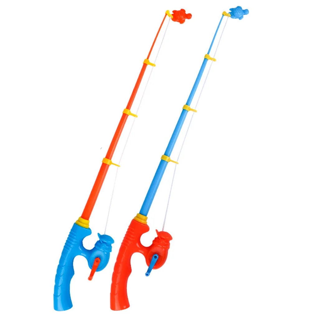 6 Pieces Kids Fishing Rod Toy Magnetic Fishing Game V18819