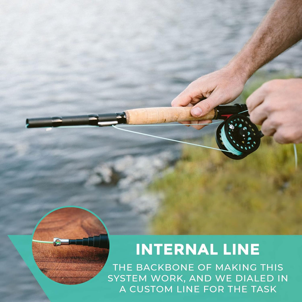 6WT Telescoping Travel Fly Rod and Reel Combo P418