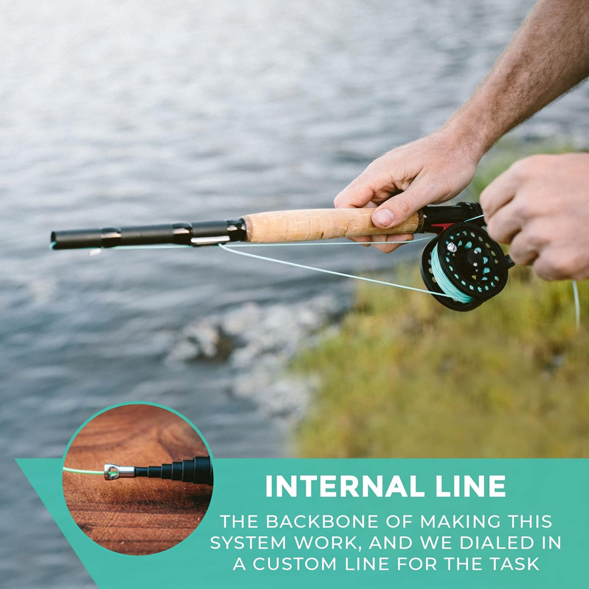 6WT Telescoping Travel Fly Rod and Reel Combo P418