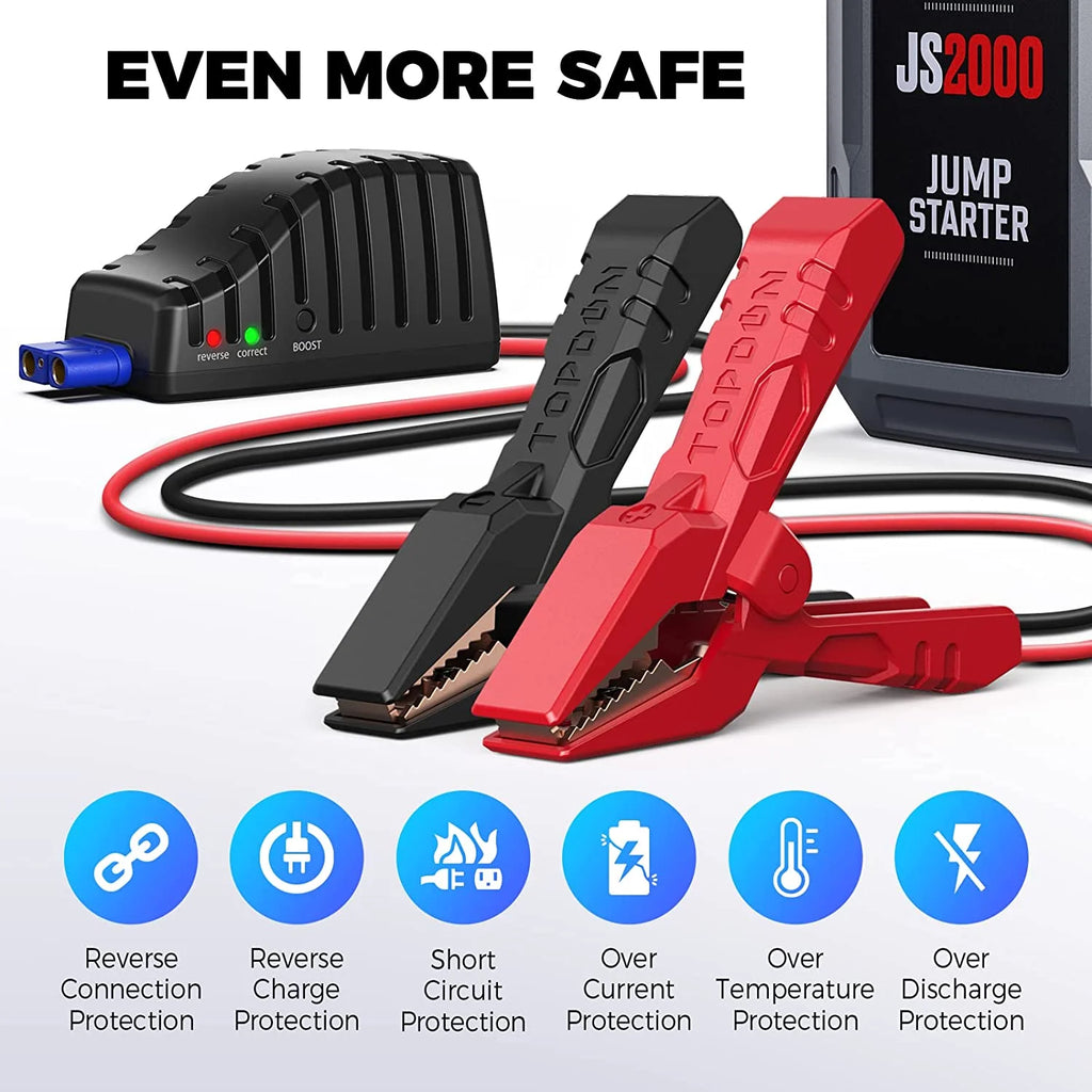 12V 2000A Peak Car Battery Charger Jump Starter R464