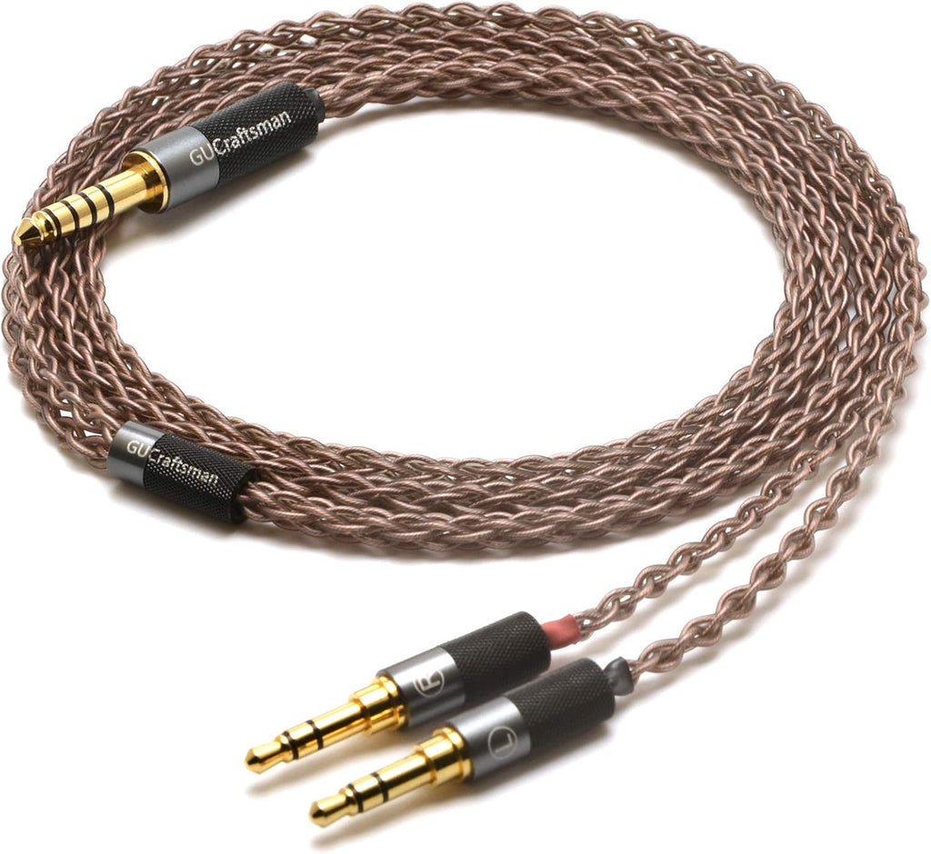 6N Single Crystal Copper Headphones Cable 4.4mm Balance M786