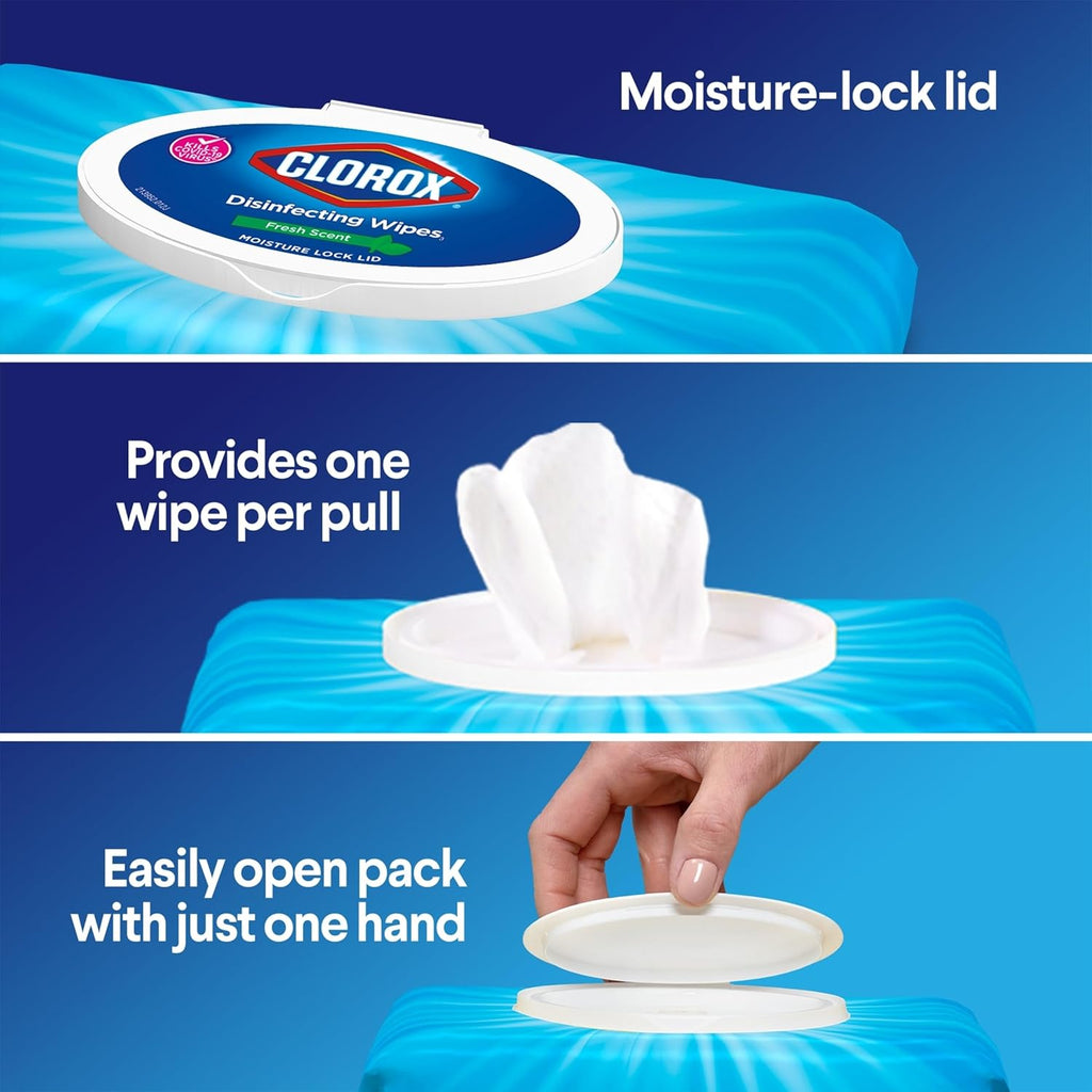 Disinfecting Wipes, Bleach Free Cleaning Wipes, Fresh Scent, 75 Count U28616