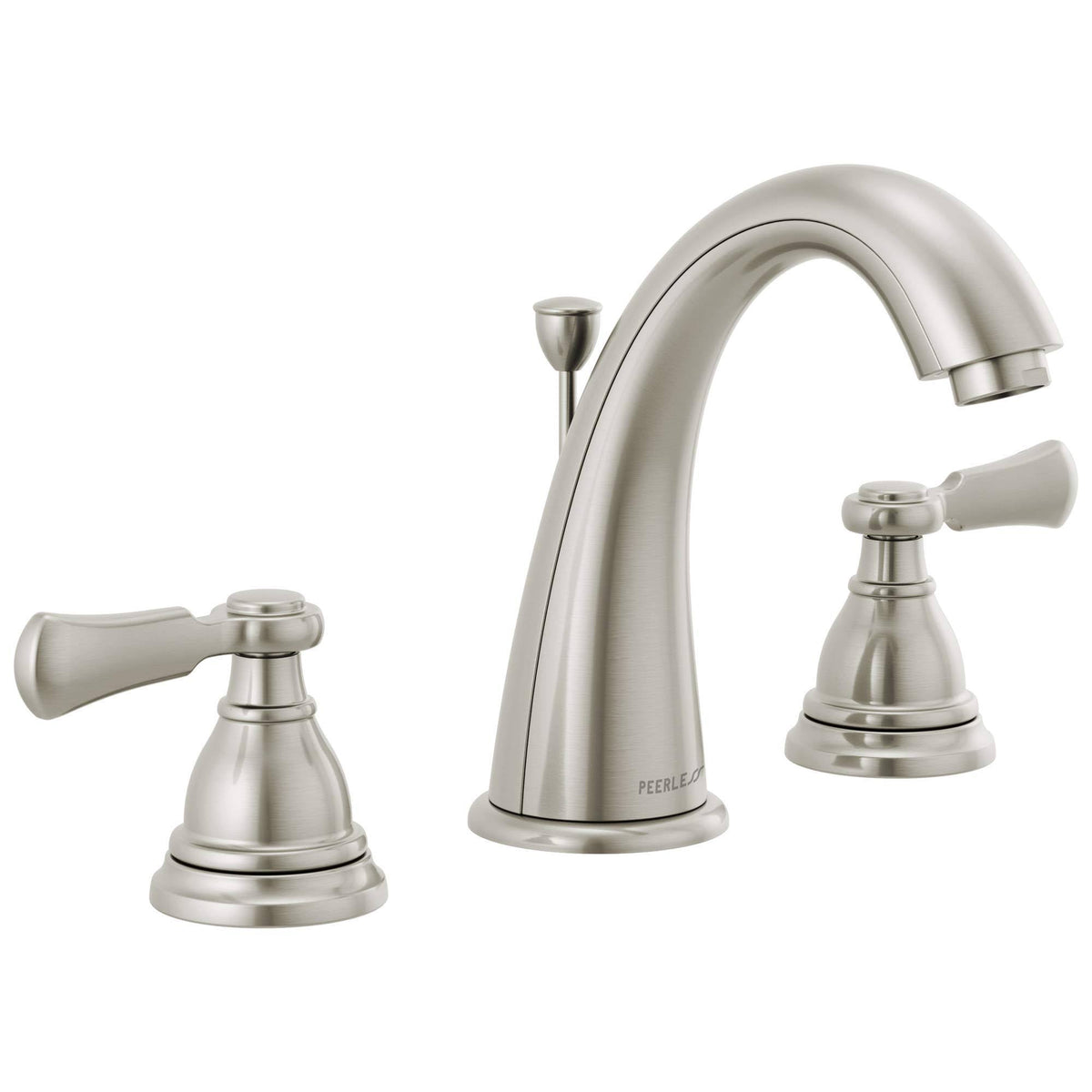 Brushed Nickel Two-Handle Widespread Bath Faucet F477