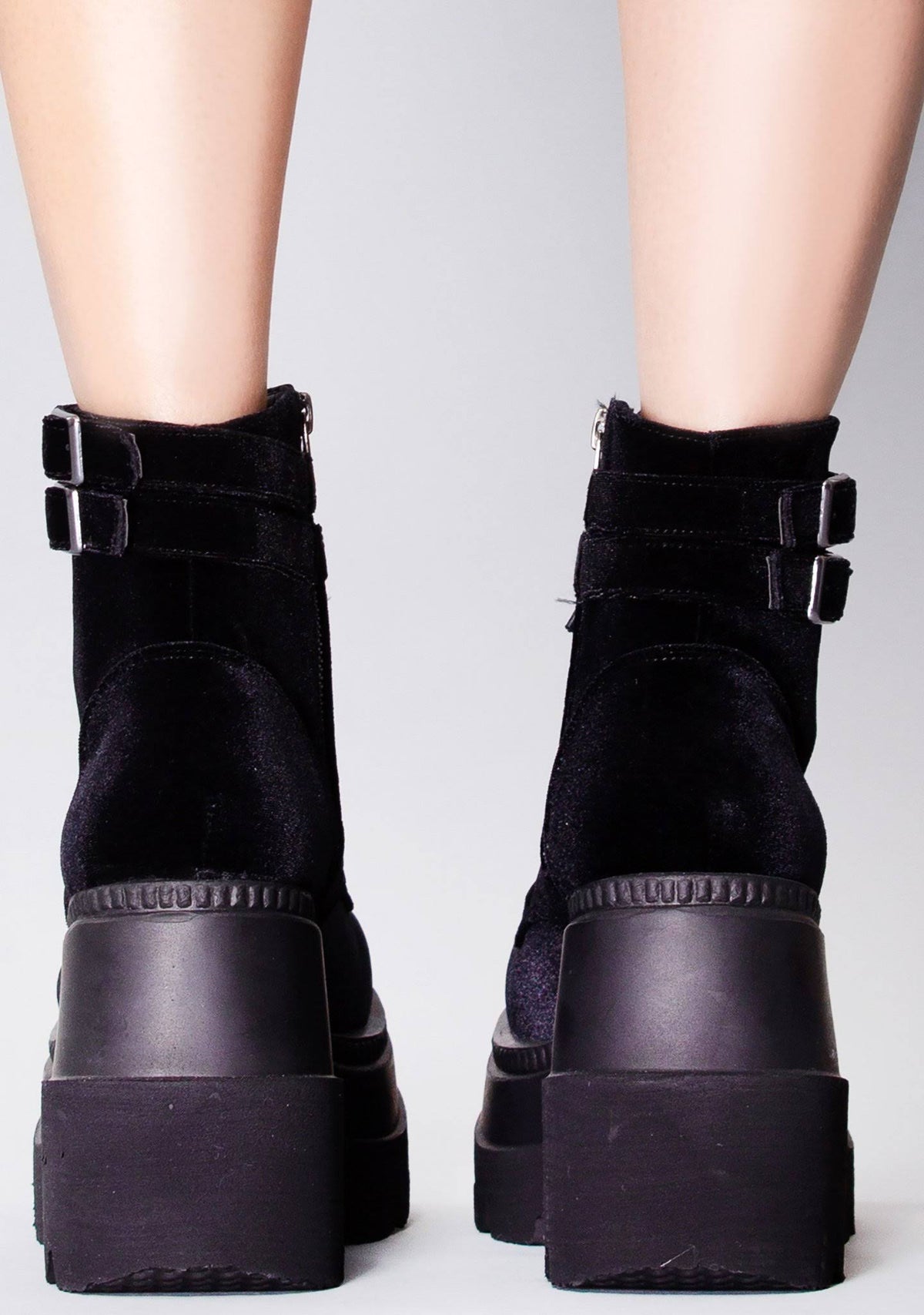 Black Velvet Shoes J52448